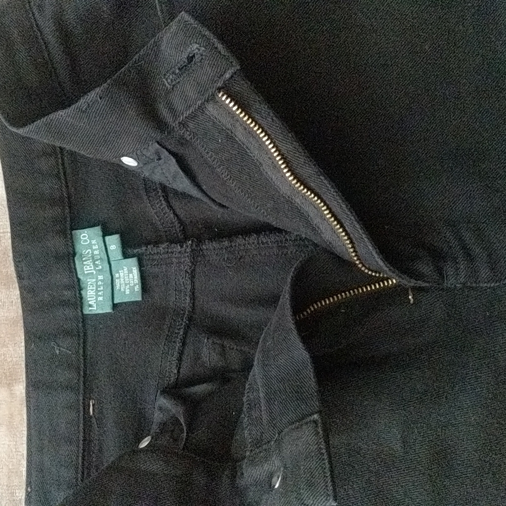 Lauren by Ralph Lauren Stretch Black Jeans